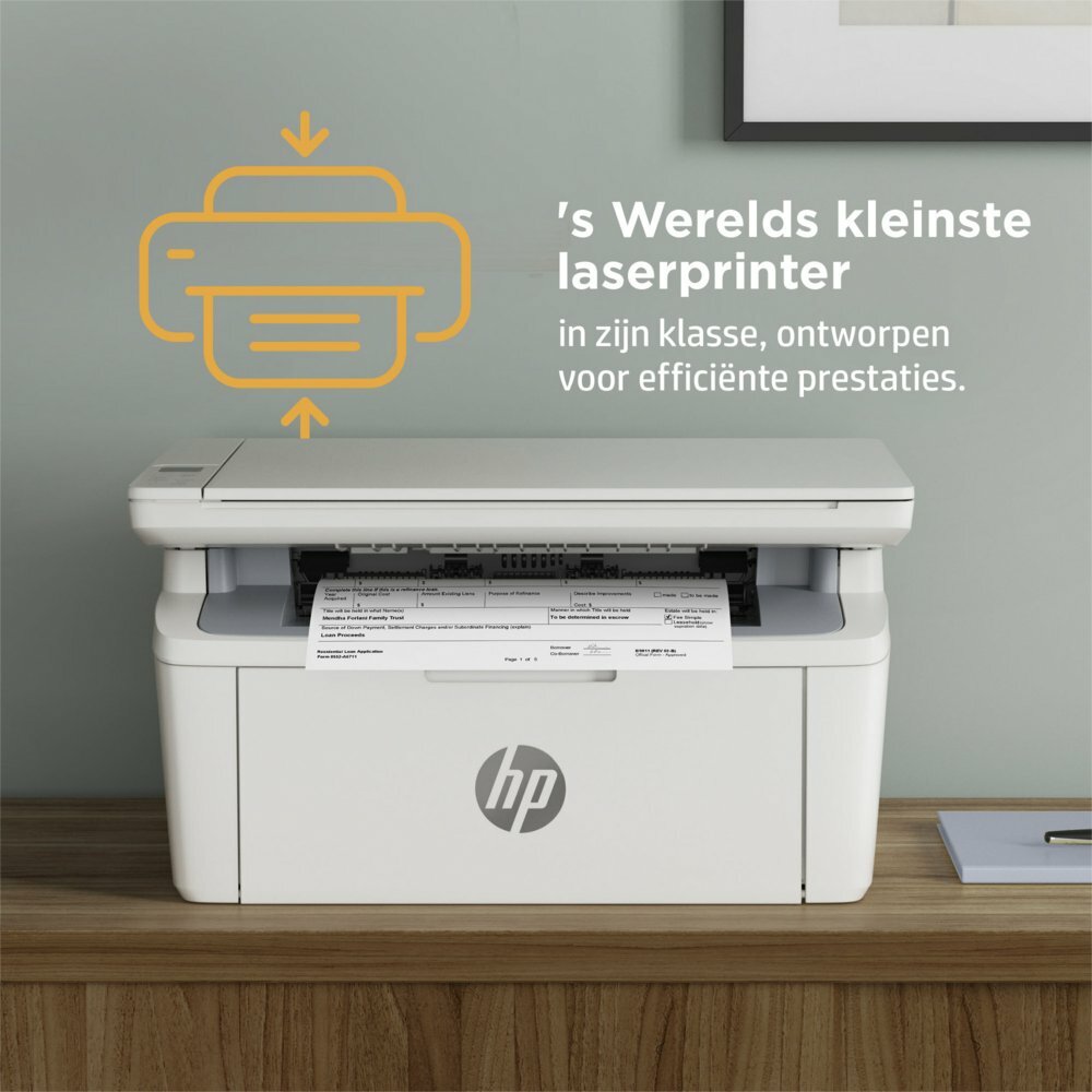 HP LaserJet Pro MFP M140w | All-in-One Laserprinter | A4 | 600 x 600 DPI | Wi-Fi | Zwart/Wit
