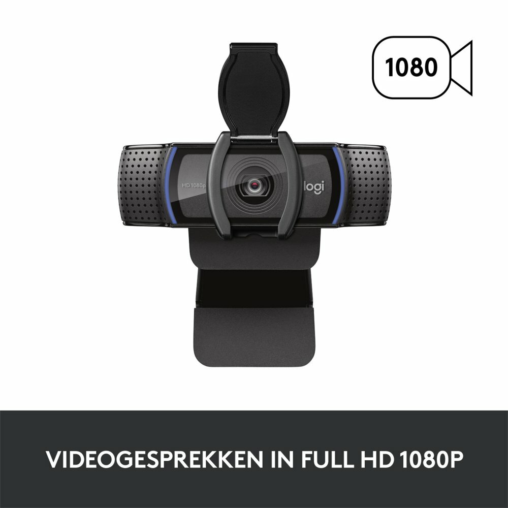 Logitech C920s PRO | 1080p 30FPS USB Webcam met Microfoon