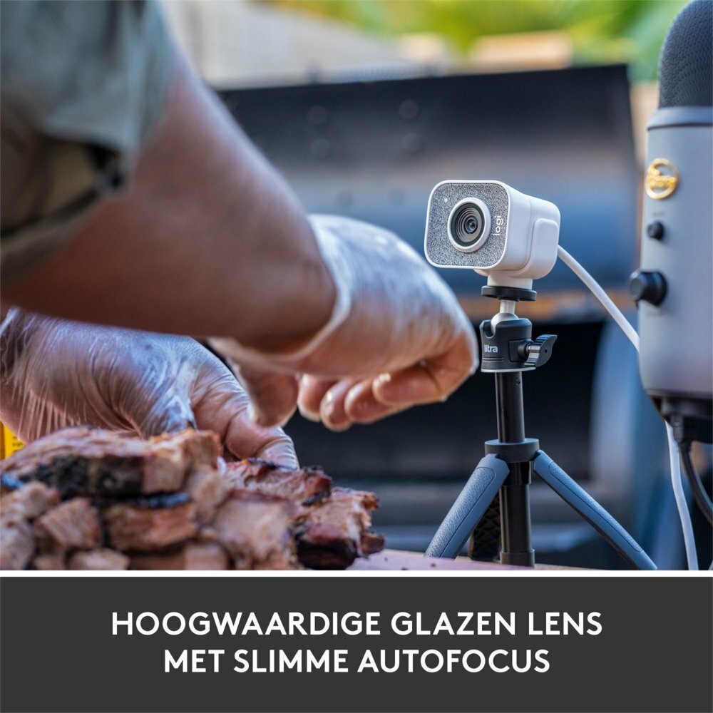 Logitech StreamCam | 1080p 60FPS USB-C Webcam met Microfoon | Wit