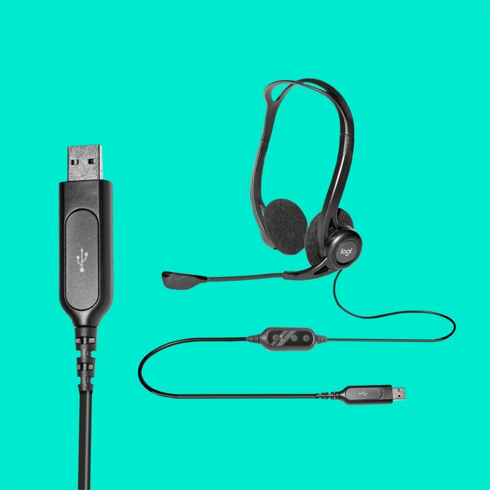 Logitech H960 | Bedrade On-ear Headset USB-A | Zwart
