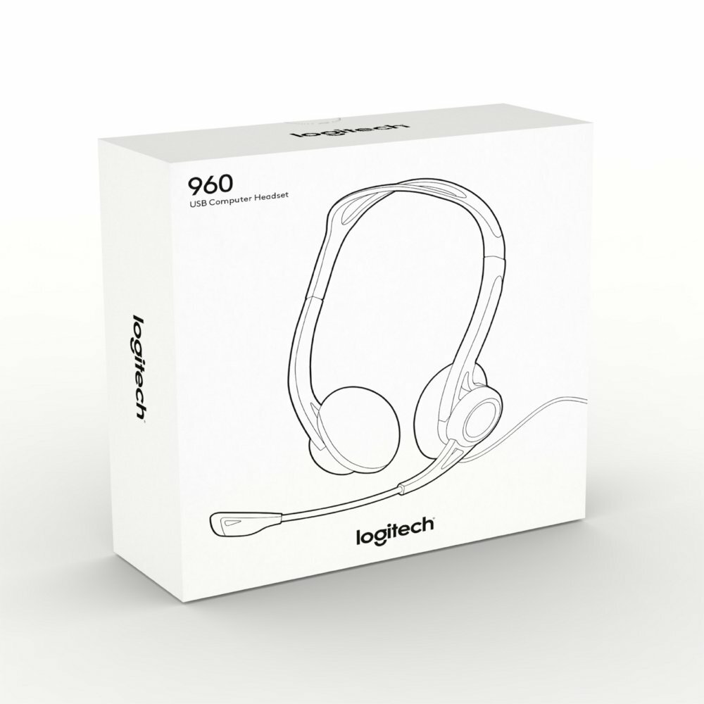 Logitech H960 | Bedrade On-ear Headset USB-A | Zwart