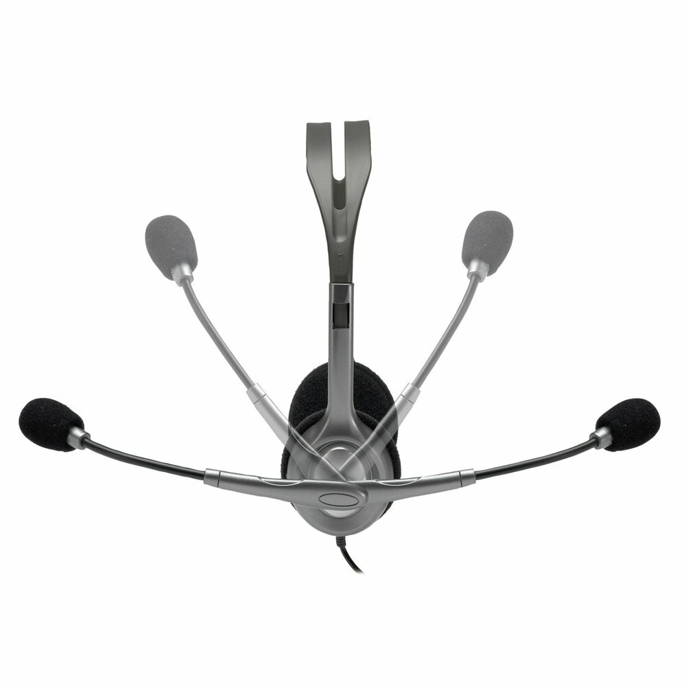 Logitech H110 | On-Ear Bedrade 3,5mm Koptelefoon met Microfoon | Zwart/Zilver