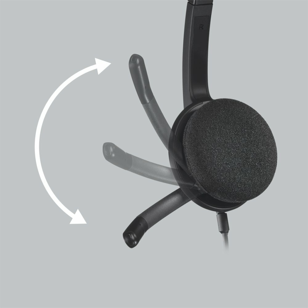 Logitech H340 | Bedrade On-Ear USB Headset | Zwart