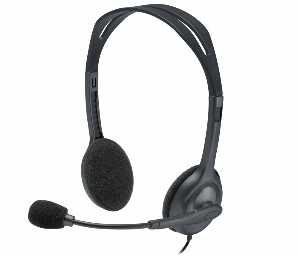 Logitech H111 | On-Ear Bedrade 3,5mm Koptelefoon met Microfoon | Grijs