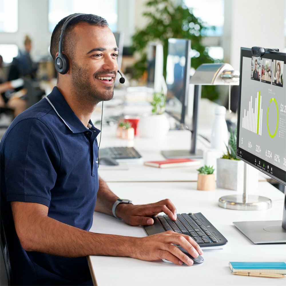 Logitech H111 | On-Ear Bedrade 3,5mm Koptelefoon met Microfoon | Grijs
