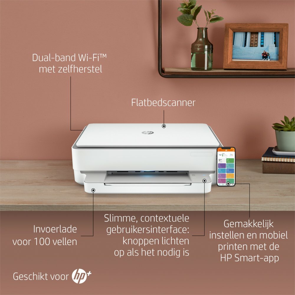 HP Envy 6020e | All-in-One Inkjetprinter | 4800 x 1200 DPI | Wi-Fi | Kleur