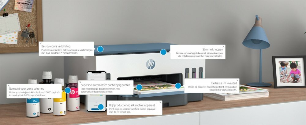 HP Smart Tank 7006 | All-in-One Inkjetprinter | 4800 x 1200 DPI | Wi-Fi | Kleur