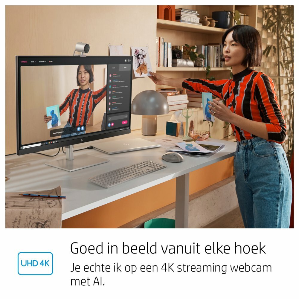 HP 950 UHD | 4K 30FPS USB Webcam met Microfoon