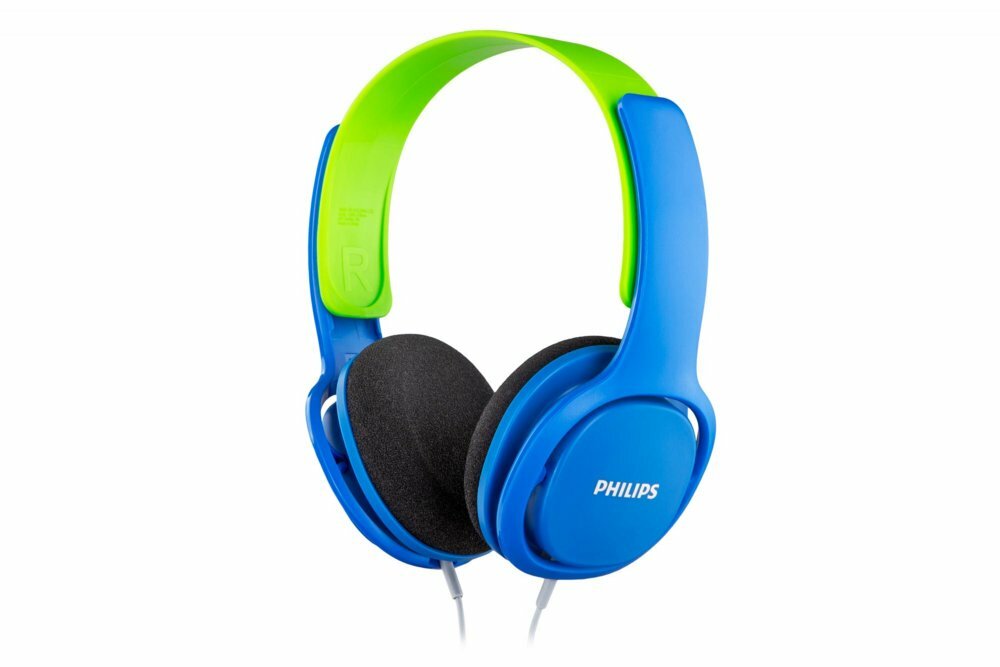 Philips Kinderheadset SHK2000 | Bedrade On-ear Headset 3.5mm Connector | Blauw &amp; Groen