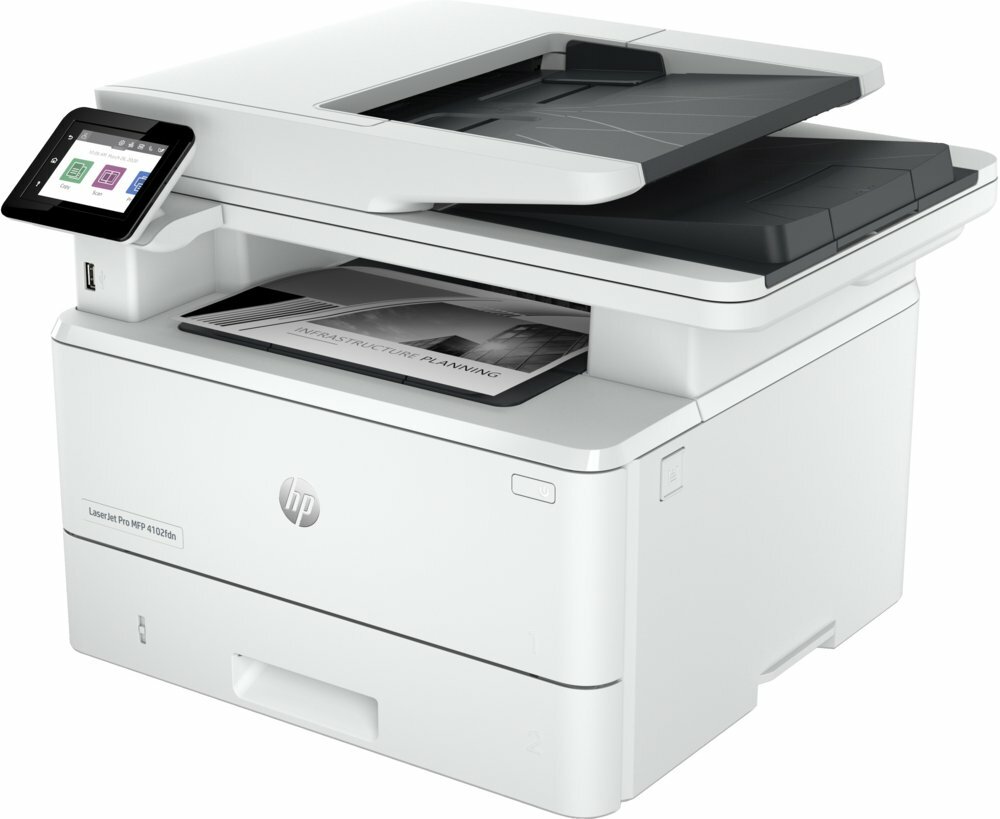 HP LaserJet Pro MFP 4102fdn AiO | 1200 x 1200 DPI | Zwart/Wit