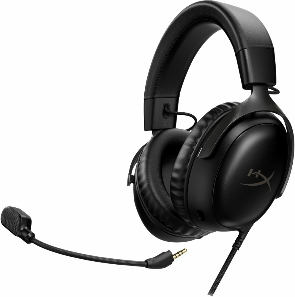 HyperX Cloud III | Bedrade Over-ear Gaming Headset | 3.5mm + USB-A + USB-C | Zwart