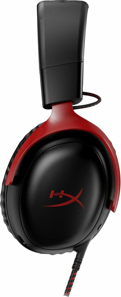 HyperX Cloud III | Bedrade Over-ear Gaming Headset | 3.5mm + USB-A + USB-C | Zwart/Rood