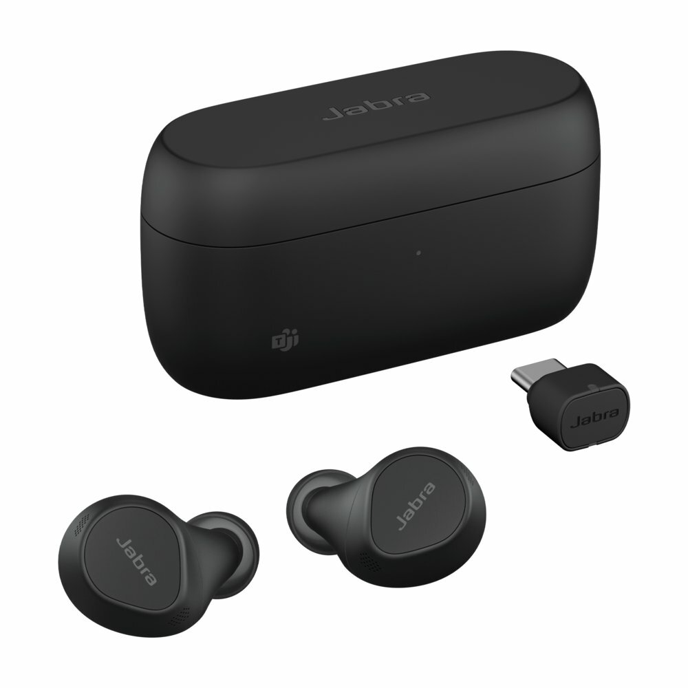 Jabra Evolve2 Buds | Draadloze In-ear Headset | Bluetooth | USB-C Oplaadcase | Zwart