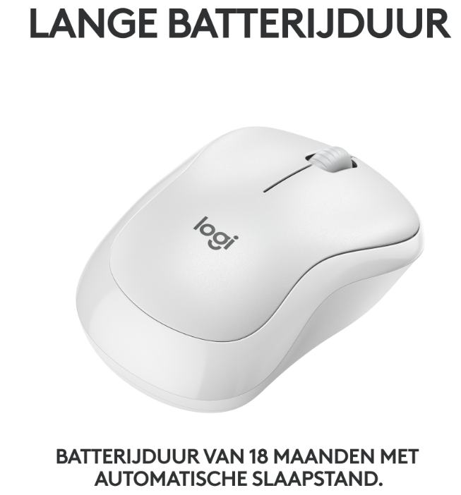 Logitech M240 Silent Wireless Optical muis wit 