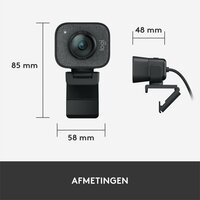 Logitech StreamCam | 1080p 60FPS USB-C Webcam met Microfoon | Grafiet