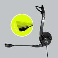 Logitech H960 | Bedrade On-ear Headset USB-A | Zwart