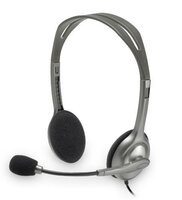 Logitech H110 | On-Ear Bedrade 3,5mm Koptelefoon met Microfoon | Zwart/Zilver