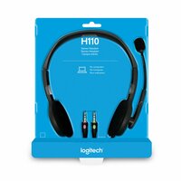 Logitech H110 | On-Ear Bedrade 3,5mm Koptelefoon met Microfoon | Zwart/Zilver