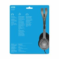 Logitech H110 | On-Ear Bedrade 3,5mm Koptelefoon met Microfoon | Zwart/Zilver