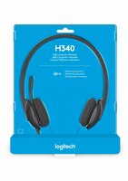Logitech H340 | Bedrade On-Ear USB Headset | Zwart