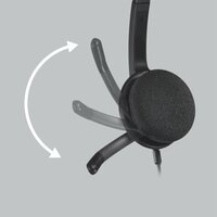 Logitech H340 | Bedrade On-Ear USB Headset | Zwart