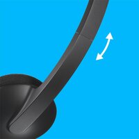 Logitech H340 | Bedrade On-Ear USB Headset | Zwart