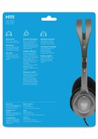 Logitech H111 | On-Ear Bedrade 3,5mm Koptelefoon met Microfoon | Grijs