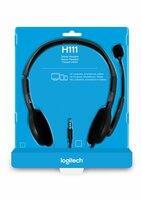 Logitech H111 | On-Ear Bedrade 3,5mm Koptelefoon met Microfoon | Grijs