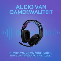 Logitech G335 | On-Ear Gaming Headset 3,5mm Connector | Zwart