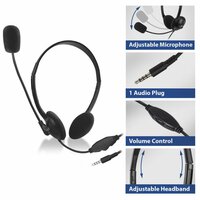ACT AC9330 | On-Ear Headset met Microfoon | Zwart