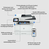 HP LaserJet Pro MFP 4102fdn AiO | 1200 x 1200 DPI | Zwart/Wit
