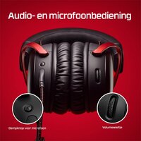 HyperX Cloud III | Bedrade Over-ear Gaming Headset | 3.5mm + USB-A + USB-C | Zwart/Rood