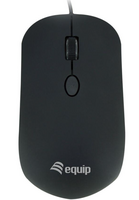 Equip optische muis USB Comfort 4 toetsen R+L zwart