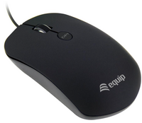 Equip optische muis USB Comfort 4 toetsen R+L zwart