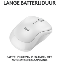 Logitech M240 Silent Wireless Optical muis wit 