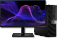 Dell PC Core i7 6700 8GB 500GB SSD Windows 11 Pro + 24" Samsung + desktopset