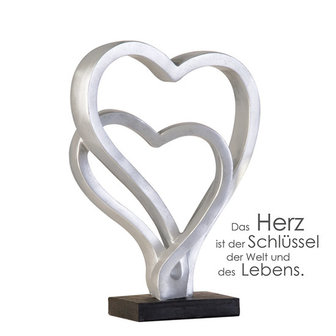 Design sculptuur harten 30 cm hoog