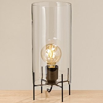 Tafellamp 34cm hoog glas
