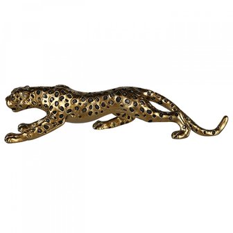 Decoratie cheetah goudkleurig