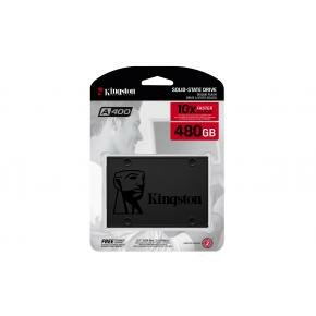 Kingston SA400S37/480G A400 SSD, 2.5&quot;, 480 GB, SATA3, 500MB/s, 350MB/s, 0.279W, Black