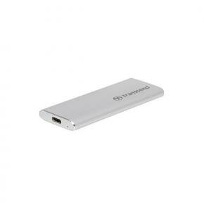 Transcend TS480GESD240C 240C Portable SSD, 480 GB, Extern, USB 3.1 Gen2, 520/ 460 MB/s, Silver