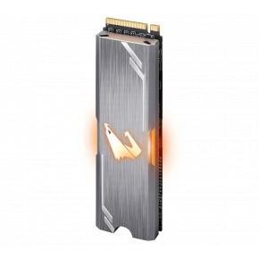 Gigabyte GP-ASM2NE2256GTTDR Aorus RGB SSD, 256 GB, M.2 NVME, 3D TLC, 3100/ 1050 MB/s, 180K/ 240K