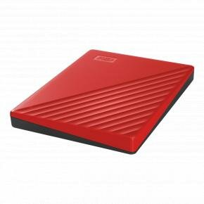 Western Digital WDBPKJ0040BRD-WESN My Passport External HDD, 4TB, USB 3.2 Gen 1, Red