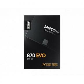 Samsung MZ-77E2T0B 870 EVO SSD, 2 TB, 2.5&quot;, SATA3, 6 Gbps, 3D V-NAND, 560/ 550 MB/s, 512 MB DDR4