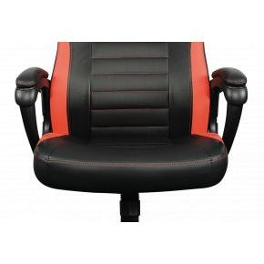 L33T Gaming 160439 Encore Gaming Chair - Red, PU leather, Class-4 Gas-lift, 20&deg; tilt/rock &amp; lock