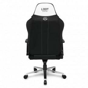 L33T Gaming 160444 E-Sport Pro Ultimate (XXL) (PU) Black - White decor, PU leather, Class-4 gas-lift