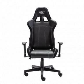 L33T Gaming 1830033 Evolve Gaming Chair - (PU) Black, PU Leather, Class-4 gas-lift, Tilt &amp; Recline