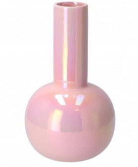 Daira pearl pink vaas tube 15x25cm