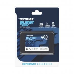 Patriot PBE480GS25SSDR BURST ELITE SSD, 480GB, 2.5", SATA3, 450MB/s, TRIM