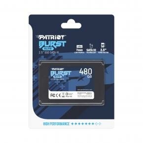 Patriot PBE480GS25SSDR BURST ELITE SSD, 480GB, 2.5&quot;, SATA3, 450MB/s, TRIM